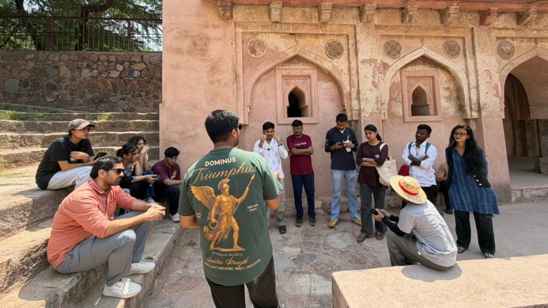 Volunteers at a Heritage Cleanliness Project drive in Delhi — panel 5, photograph 3