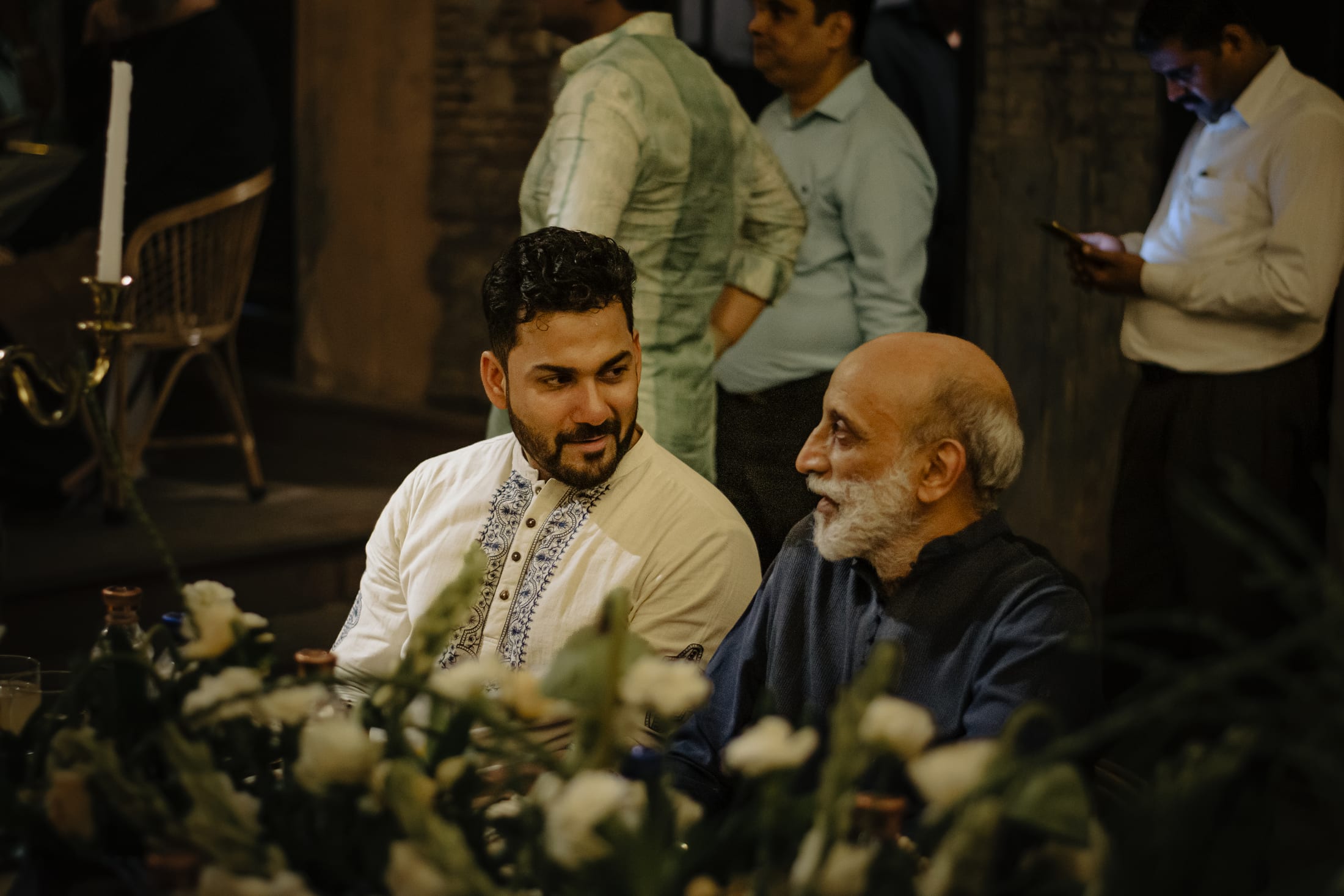 Guests in conversation