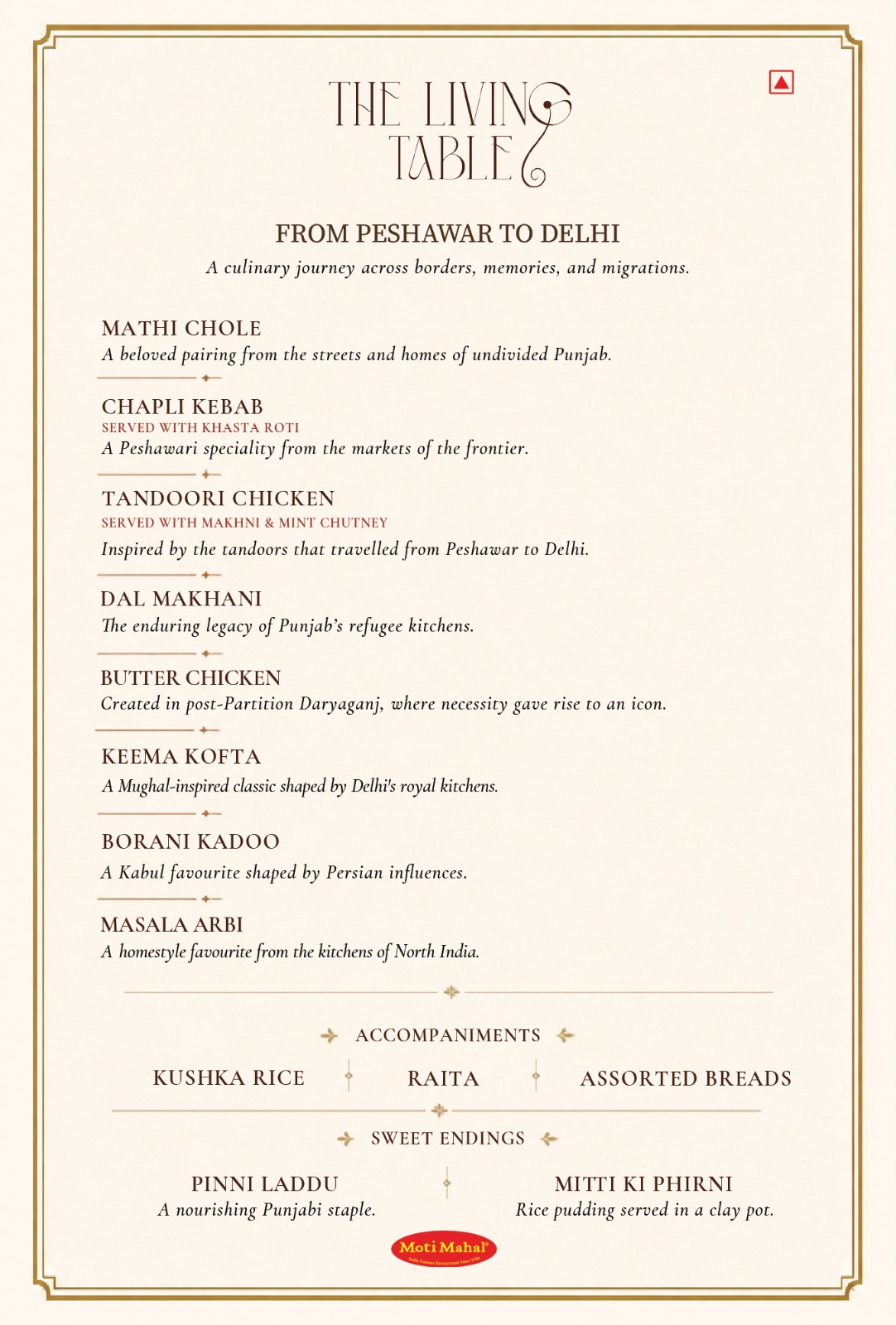Veg menu